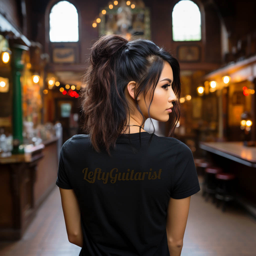 "An Angel's Serenade" LeftyGuitarist Unisex T-Shirt - A Heavenly Choice