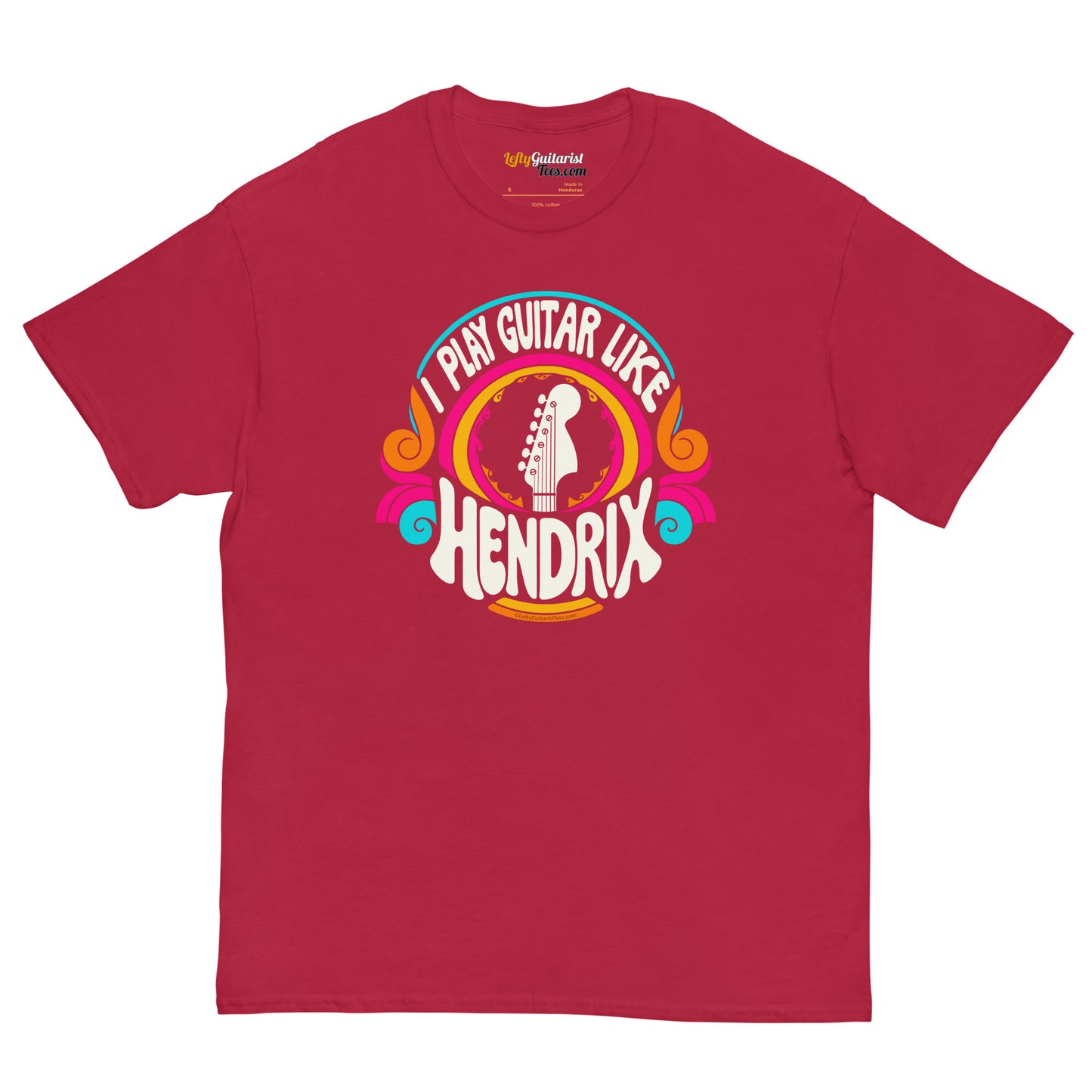 "I Play Guitar Like HENDRIX" Psychedelic Unisex Tee - Flip Your Ax!