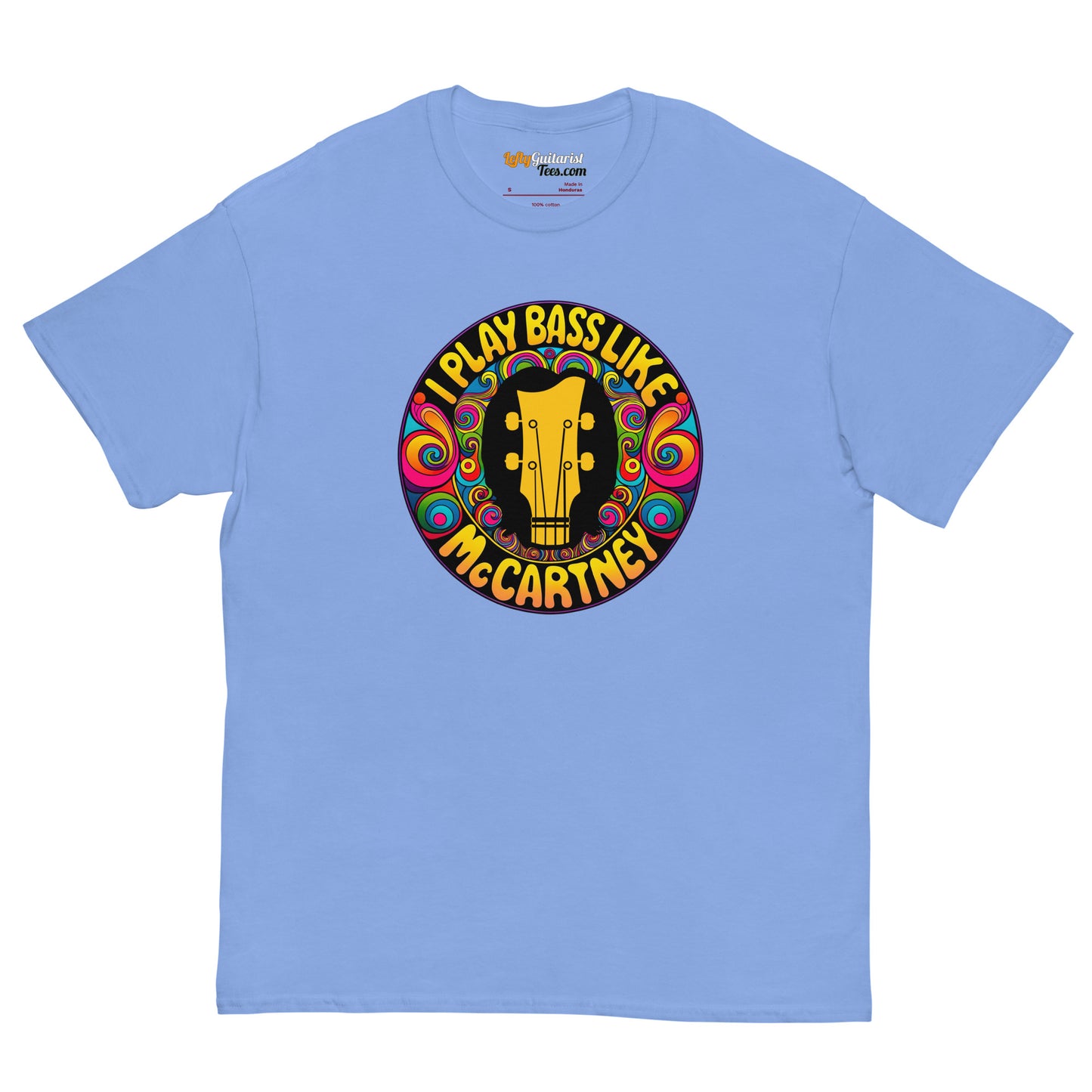 "I Play Bass Like McCartney" Psychedelic Unisex Tee