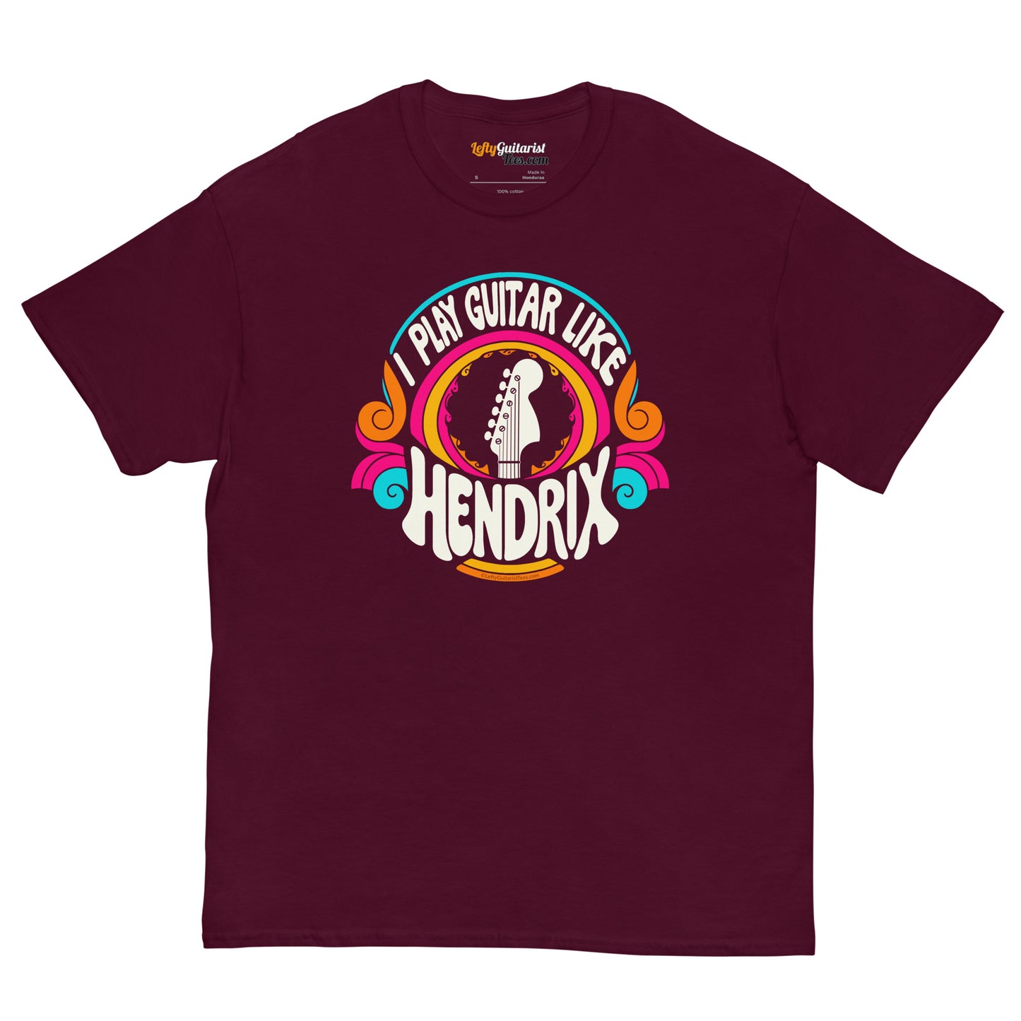 "I Play Guitar Like HENDRIX" Psychedelic Unisex Tee - Flip Your Ax!