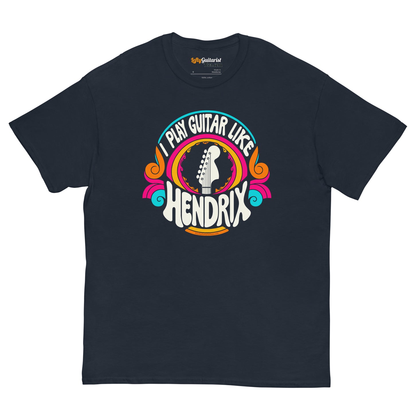 "I Play Guitar Like HENDRIX" Psychedelic Unisex Tee - Flip Your Ax!