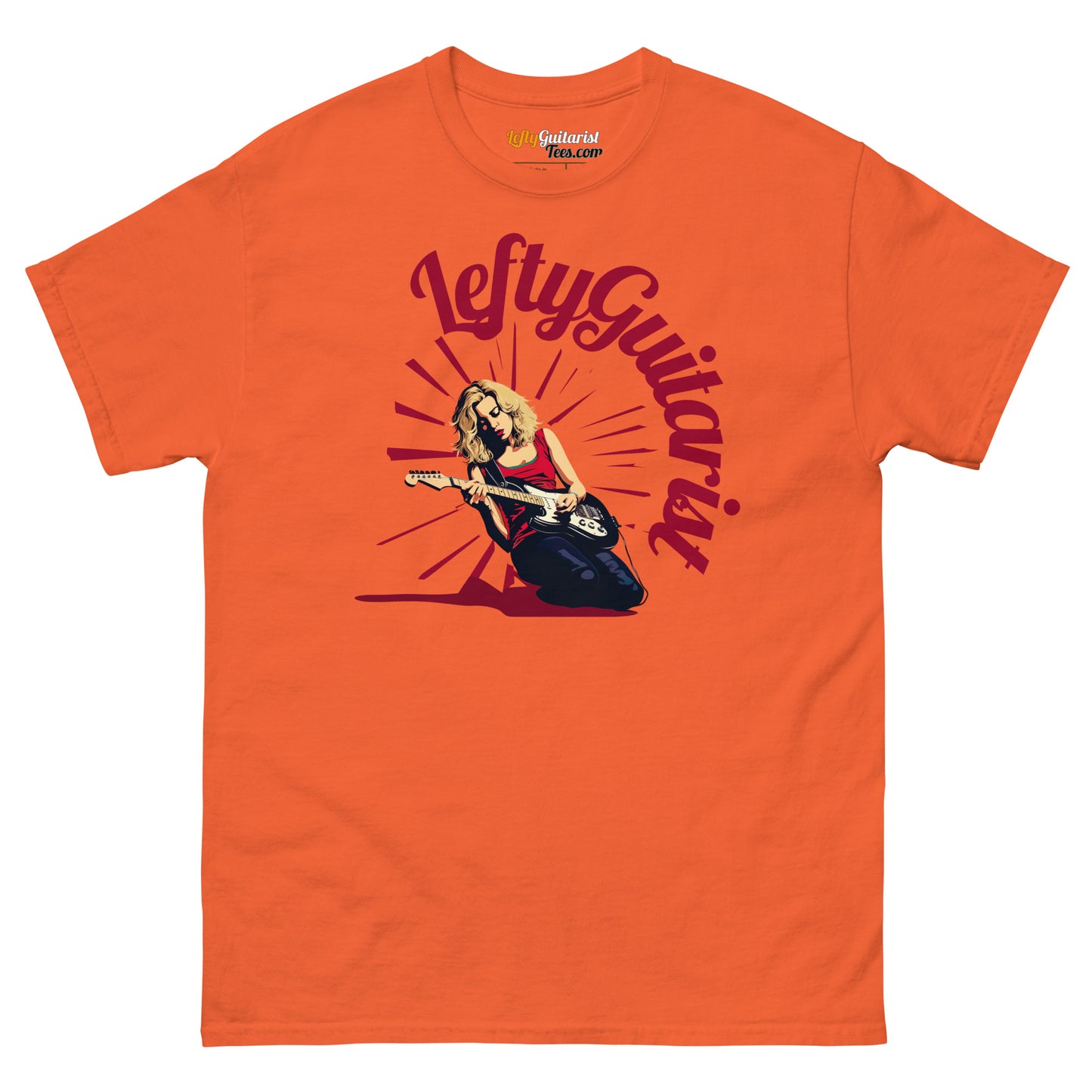 Lefty Blonde Guitarist Unisex T-Shirt - Be the headline act!