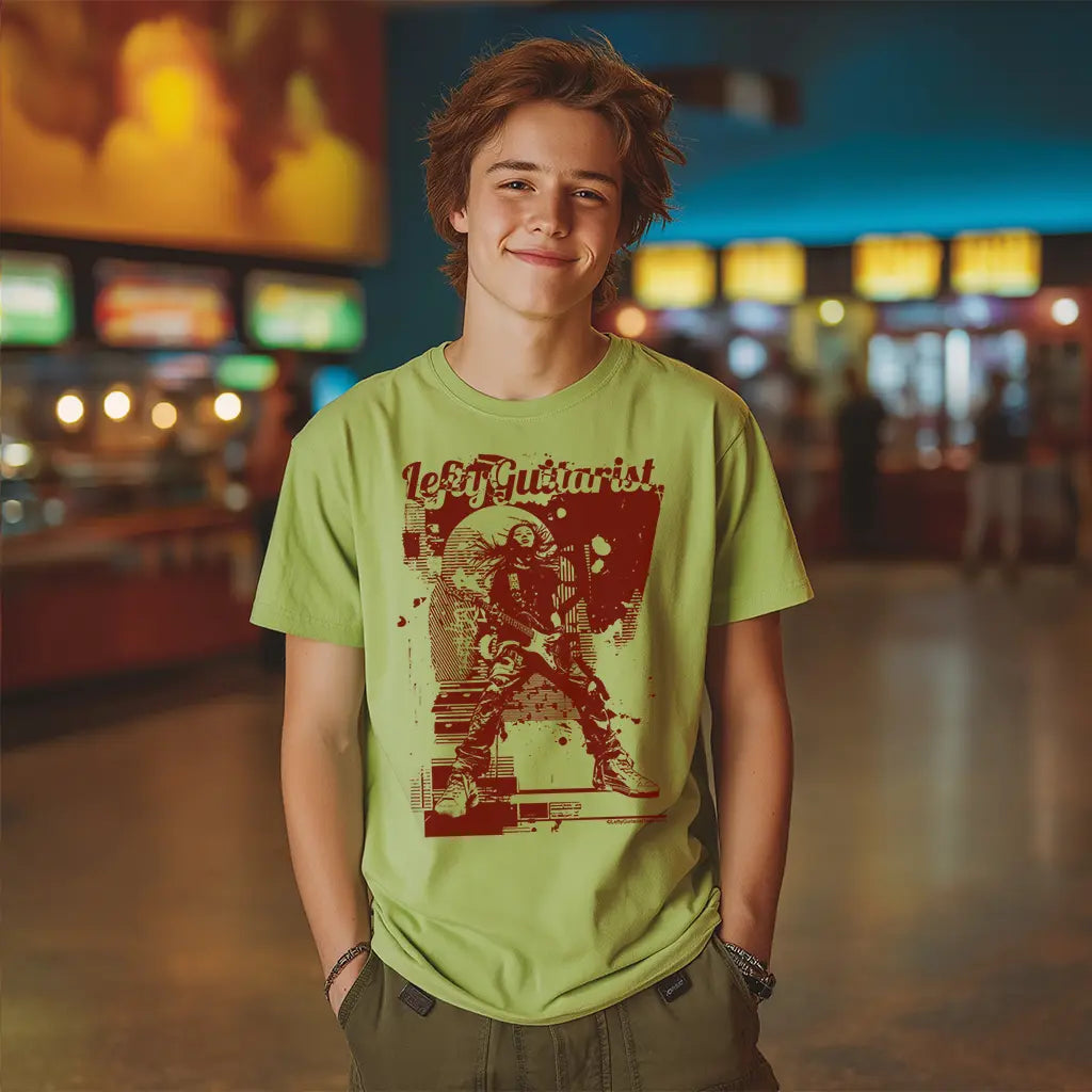 "Distortion Queen" LeftyGuitarist Unisex T-shirt