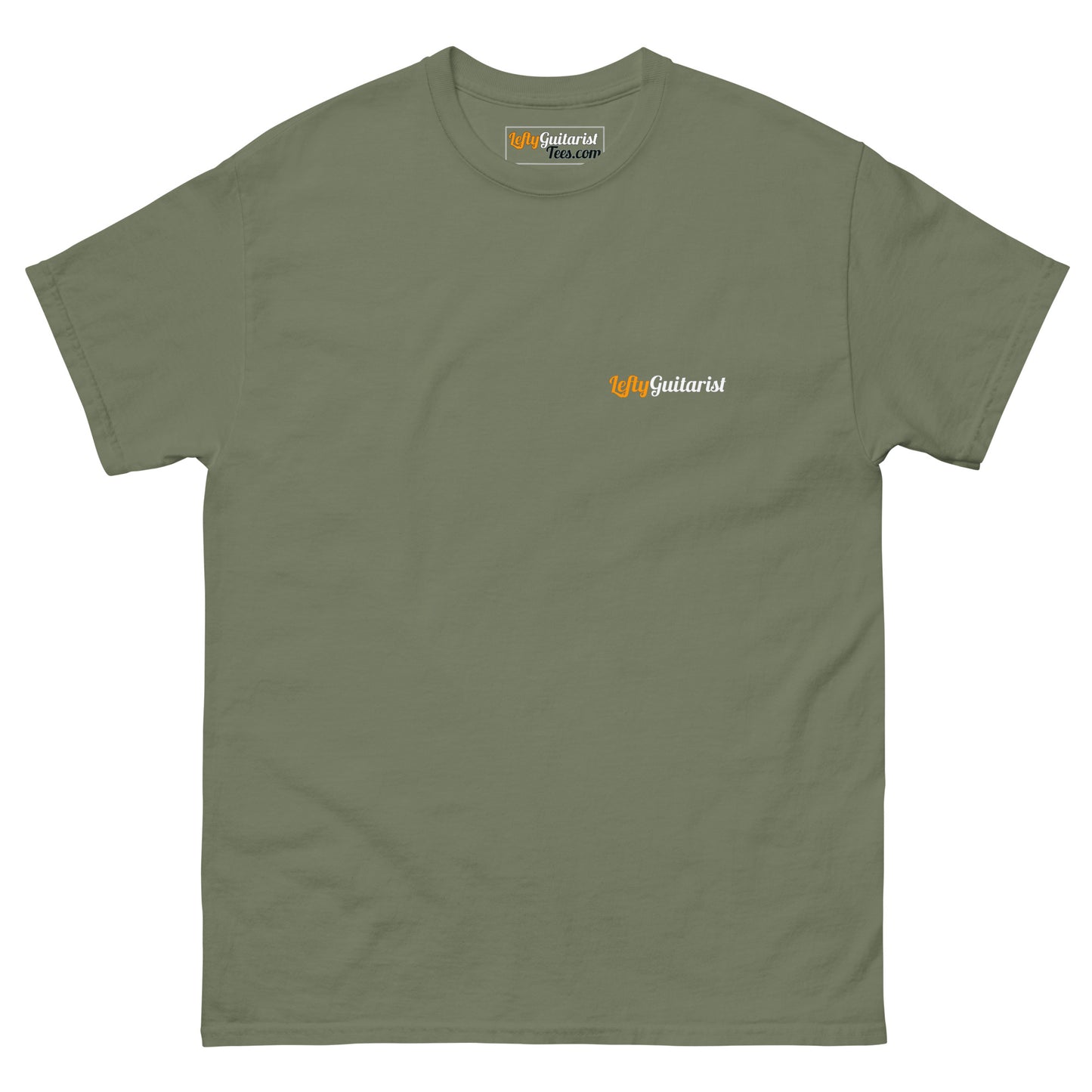 LeftyGuitarist Small Logo Unisex T-Shirt - Subtle Yet Significant