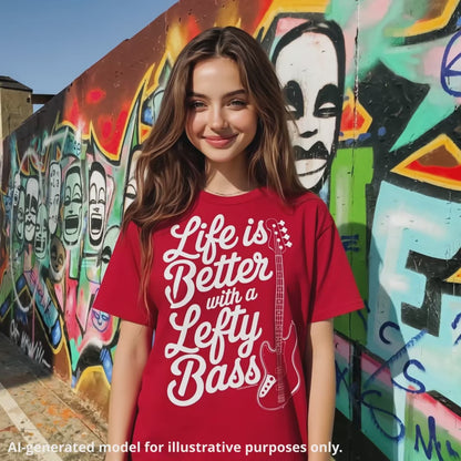 "Life is Better with a Lefty Bass" Unisex T-Shirt