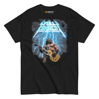 "Full Shred: Heavy Metal Thunder!" Unisex Tee